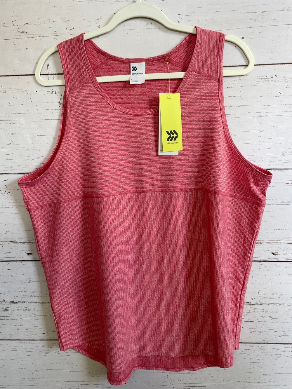 all in motion Workout Tank Top Bundle of 2 in Coral and Gray, size L, both NWT - Picture 4 of 14